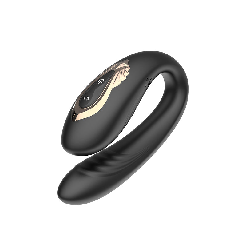 夫妻共震U型按摩棒 無線遙控 大面積紋理刺激 多重高潮女用自慰器艾薇兒