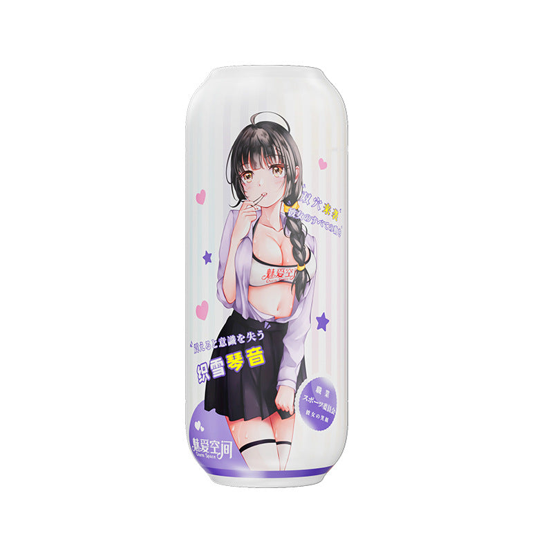 水瀨琉璃雙頭動漫飛機杯 口陰/口肛/陰肛雙穴TPE名器倒模 男性自慰玩具